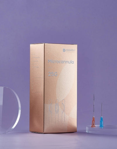 Diaminy Filler Microcannula 25G 40mm for Jawline | Box/20pcs